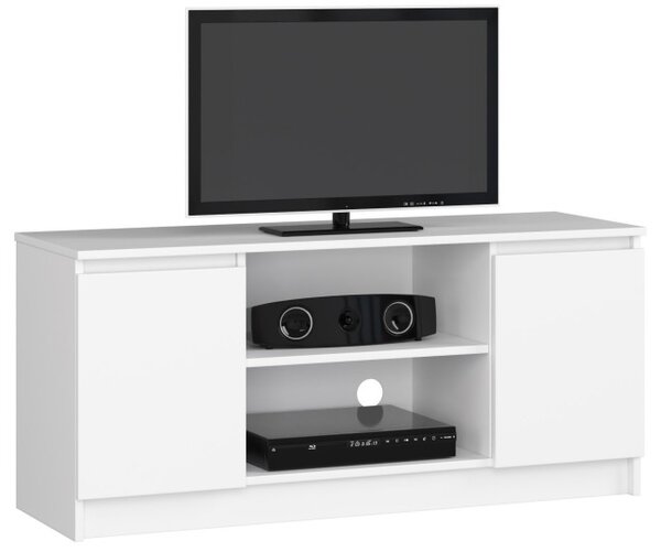 Stolík pod TV RTV 120 2D 1P biely