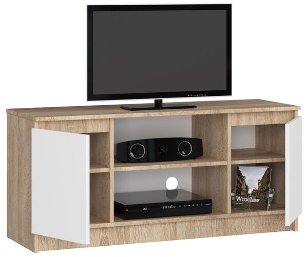 Stolík pod TV RTV 120 2D 1P sonoma / biely