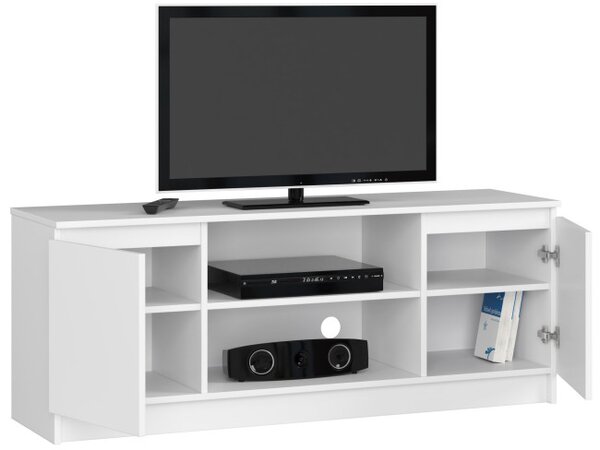 Stolík pod TV RTV 140 2D 1P biely