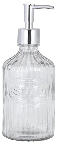 Sklenený zásobník na mydlo Clear