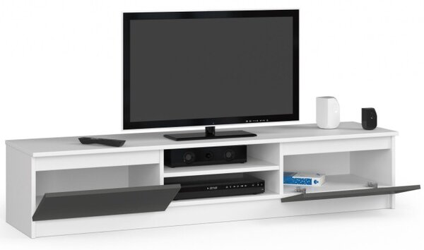 Stolík pod TV RTV K 160 CLP biely / sivý