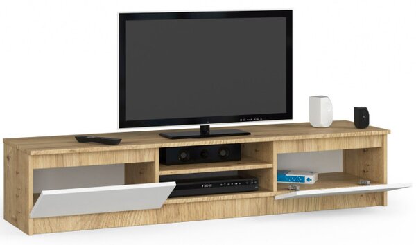 Stolík pod TV RTV K 160 CLP dub artisan / biely