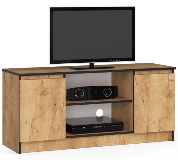 Stolík pod TV RTV 120 2D 1P dub craft
