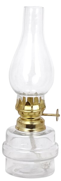 Sklenená petrolejová lampa My Brass
