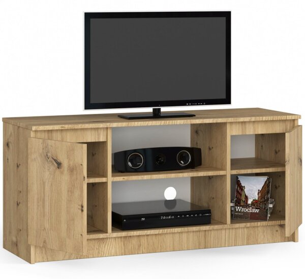 Stolík pod TV RTV 120 2D 1P dub artisan