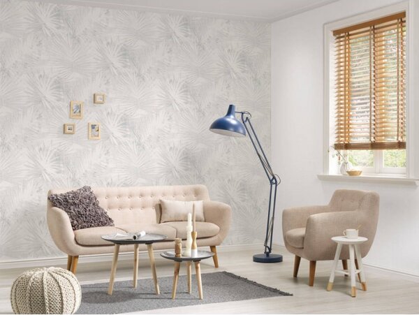 A.S. Création | Vliesová tapeta na stenu Hygge 36385-1 | 0,53 x 10,05 m | biela, šedá