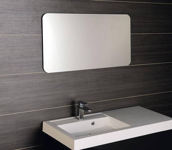 Sapho Sapho, ISHAPE Zrkadlo 1200x600mm, zaoblené rohy, bez uchytenia, AG612