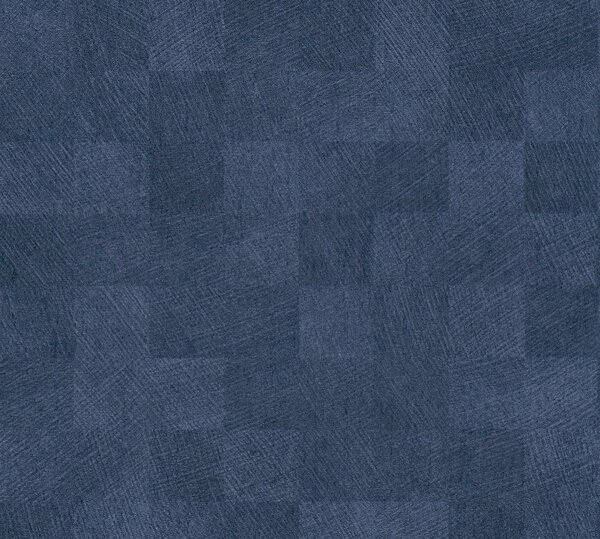A.S. Création | Vliesová tapeta na stenu Titanium 3 38200-5 | 0,53 x 10,05 m | modrá, metalická