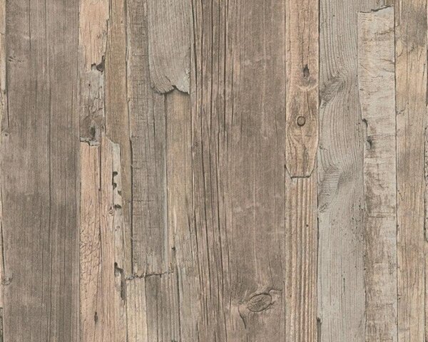A.S. Création | Vliesová tapeta na stenu Decoworld 95405-3 | 0,53 x 10,05 m | hnedá, béžová