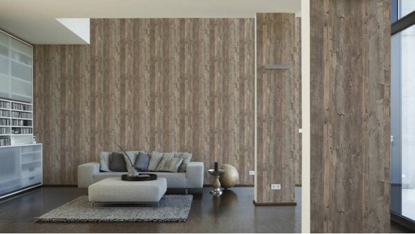 A.S. Création | Vliesová tapeta na stenu Decoworld 95405-3 | 0,53 x 10,05 m | hnedá, béžová