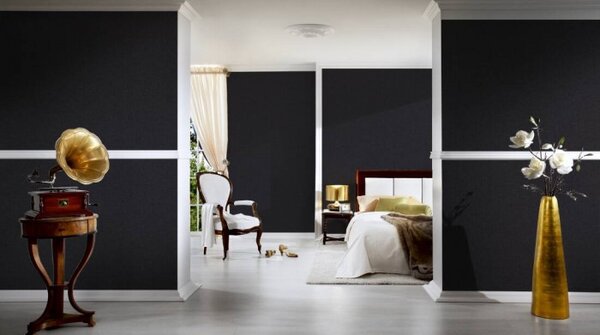 A.S. Création | Vliesová tapeta na stenu Versace 96233-9 | 0,70 x 10,05 m | čierna