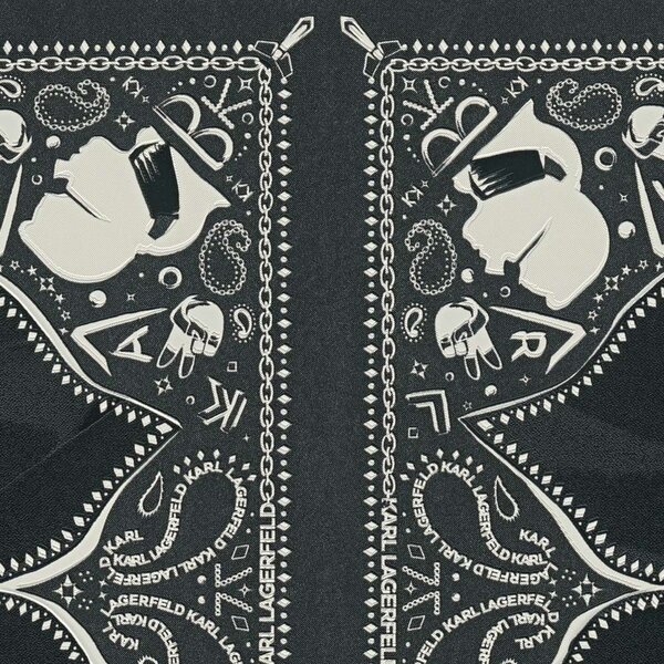 A.S. Création | Vliesová tapeta na stenu Karl Lagerfeld 37845-2 | 0,53 x 10,05 m | biela, čierna