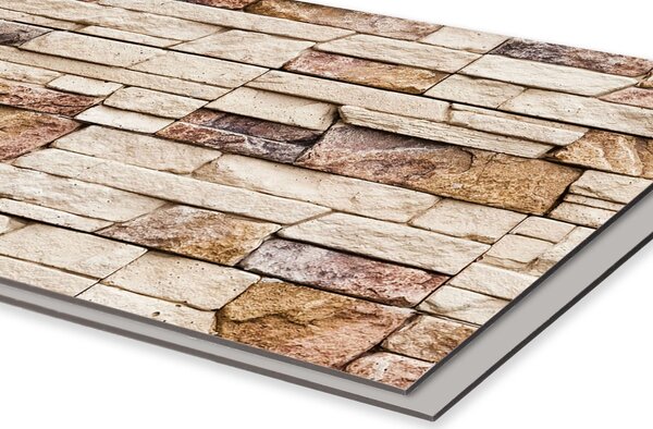 DIMEX | Dibond doska za kuchynskú linku | DBW-08040-088 Kamenný múr | 80 x 40 cm