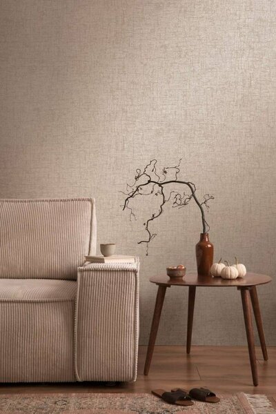 A.S. Création | Vliesová tapeta na stenu Smart Surfaces 39564-3 | 0,53 x 10,05 m | šedá, béžová