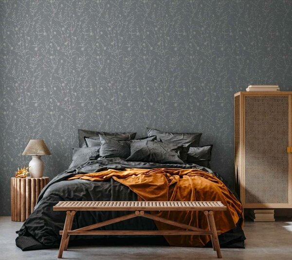 A.S. Création | Vliesová tapeta na stenu Casual Living 39546-3 | 0,53 x 10,05 m | šedá, metalická
