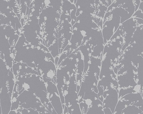 A.S. Création | Vliesová tapeta na stenu Casual Living 39546-3 | 0,53 x 10,05 m | šedá, metalická
