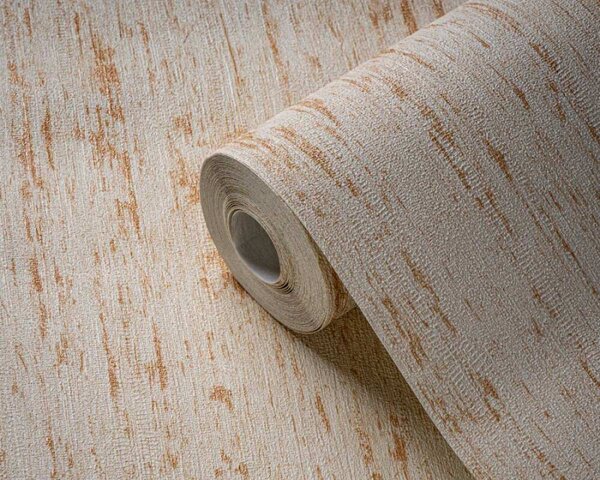 A.S. Création | Vliesová tapeta na stenu Smart Surfaces 39561-4 | 0,53 x 10,05 m | krémová, okrová