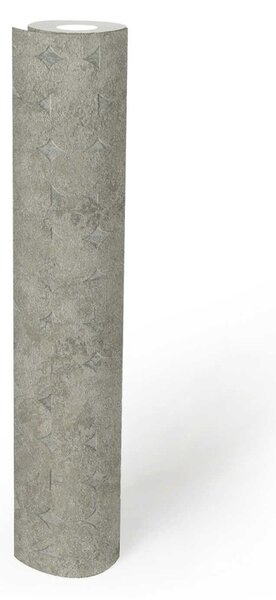 A.S. Création | Vliesová tapeta na stenu Stories of Life 39656-4 | 0,53 x 10,05 m | šedá, béžová, krémová, metalická