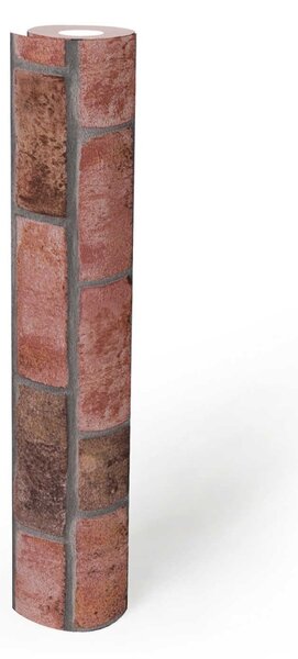 A.S. Création | Vliesová tapeta na stenu Elements 38812-1 | 0,53 x 10,05 m | ružová, šedá, oranžová