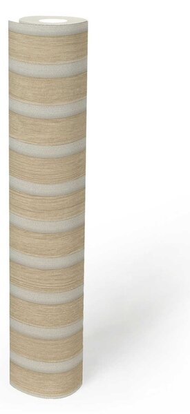 A.S. Création | Vliesová tapeta na stenu Elements 39109-7 | 0,53 x 10,05 m | krémová, béžová