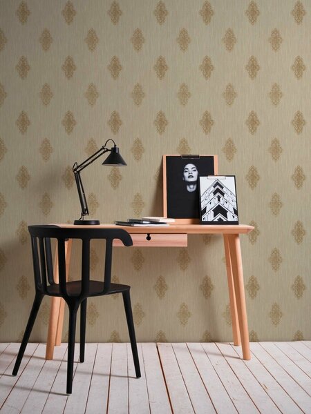 A.S. Création | Vliesová tapeta na stenu Luxury Wallpaper 31946-3 | 0,53 x 10,05 m | béžová, zlatá