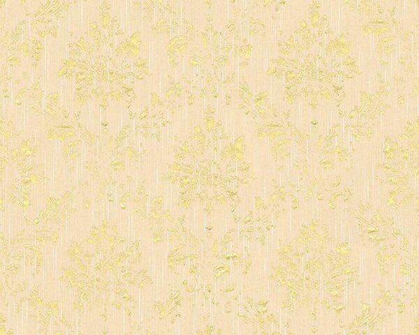 A.S. Création | Vliesová tapeta na stenu Metallic Silk 30662-3 | 0,53 x 10,05 m | krémová, zlatá