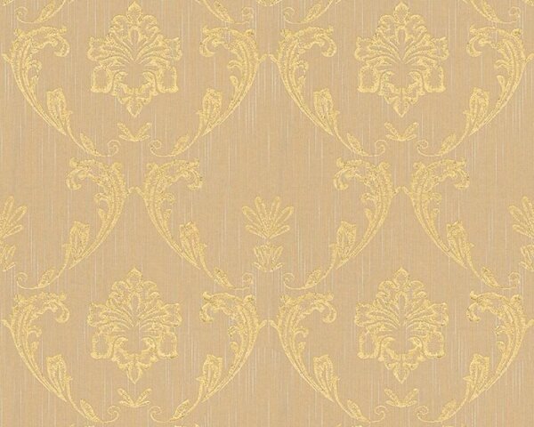 A.S. Création | Vliesová tapeta na stenu Metallic Silk 30658-4 | 0,53 x 10,05 m | žltá, zlatá
