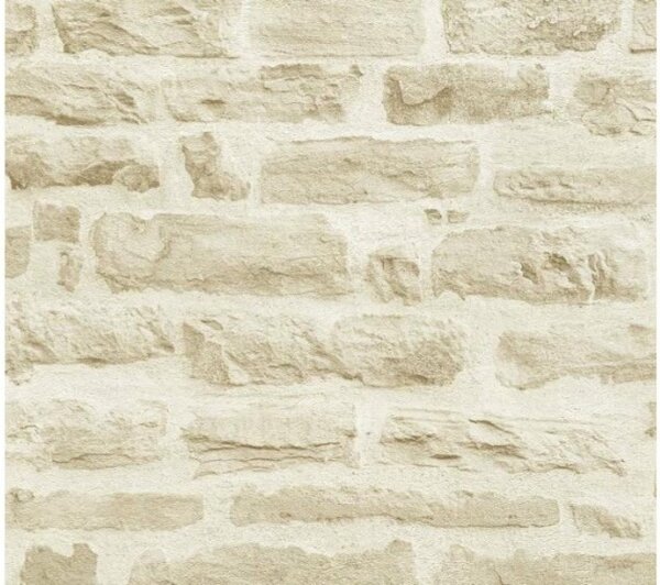 A.S. Création | Vliesová tapeta na stenu Best of Wood & Stone 35580-2 | 0,53 x 10,05 m | krémová