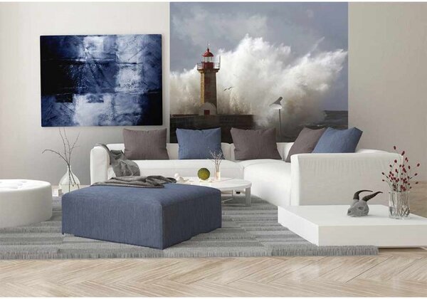 DIMEX | Vliesová fototapeta na stenu Maják MS-3-0207 | 225 x 250 cm | biela, šedá