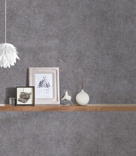 A.S. Création | Vliesová tapeta na stenu Trendwall 2 38089-1 | 0,53 x 10,05 m | čierna, metalická, šedá, ružová