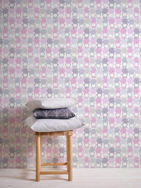 A.S. Création | Vliesová tapeta na stenu Little Love 38129-2 | 0,53 x 10,05 m | biela, béžová, ružová