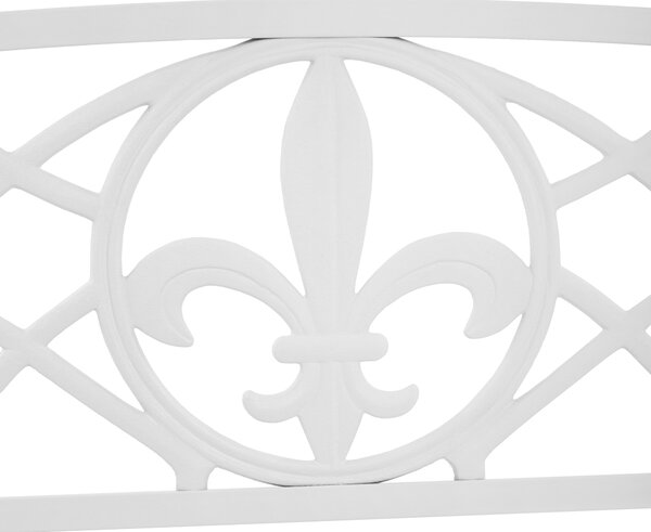 KONDELA Záhradná hojdačka, biela, ABEA