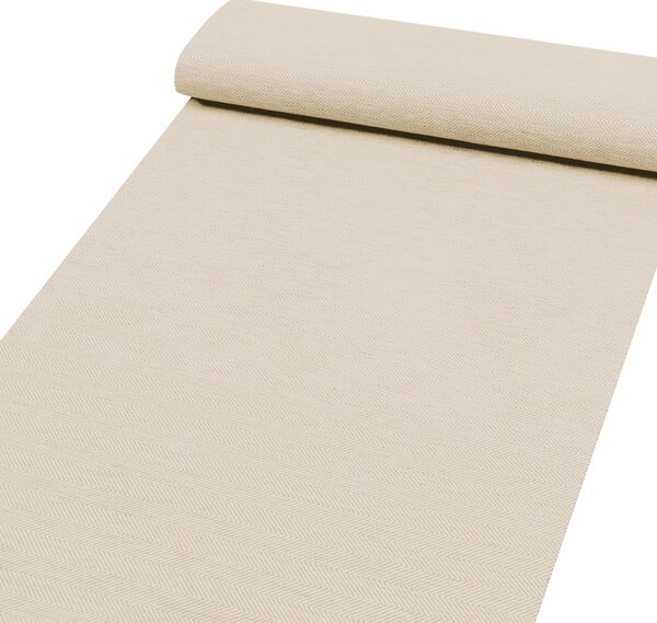 Biante 100% zatemňovací záves Blackout BKM-305 Krémové cik-cak pásiky - šírka 140 cm 140x140 cm