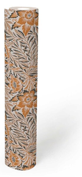 A.S. Création | Vliesová tapeta na stenu Art of Eden 39058-2 | 0,53 x 10,05 m | biela, béžová, oranžová, hnedá