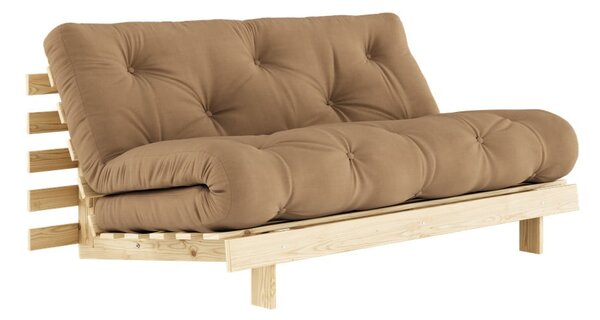 Hnedá rozkladacia pohovka 160 cm Roots - Karup Design