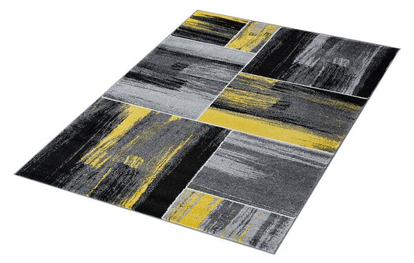 Ayyildiz, Kusový koberec Lima 1350 yellow, 80x150, šedá, kancelária