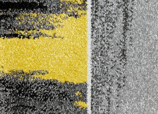 Ayyildiz, Kusový koberec Lima 1350 yellow, 80x150, šedá, kancelária
