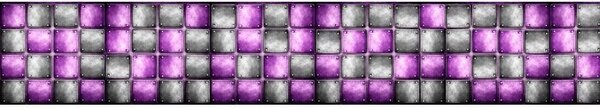 DIMEX | Fototapeta do kuchyne Kovové dlaždice KI-350-078 | 350 x 60 cm | fialová, metalická, šedá