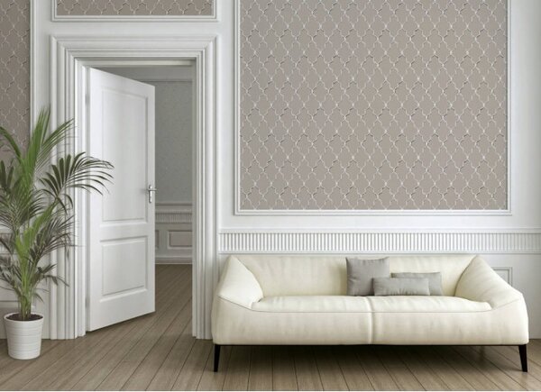 A.S. Création | Vliesová tapeta na stenu Michalsky 36502-2 | 0,53 x 10,05 m | béžová, čierna, šedá