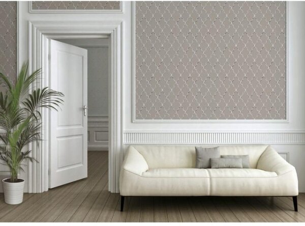 A.S. Création | Vliesová tapeta na stenu Michalsky 36502-2 | 0,53 x 10,05 m | béžová, čierna, šedá
