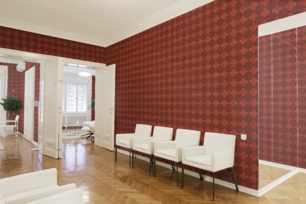 A.S. Création | Vliesová tapeta na stenu New Walls 37421-1 | 0,53 x 10,05 m | červená, čierna, šedá
