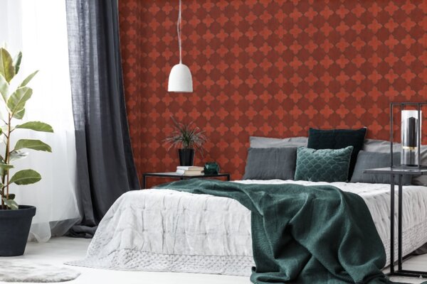 A.S. Création | Vliesová tapeta na stenu New Walls 37421-1 | 0,53 x 10,05 m | červená, čierna, šedá
