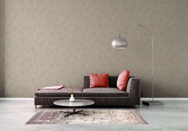 A.S. Création | Vliesová tapeta na stenu Profitex 2022 38969-5 | 0,53 x 10,05 m | béžová, krémová, metalická