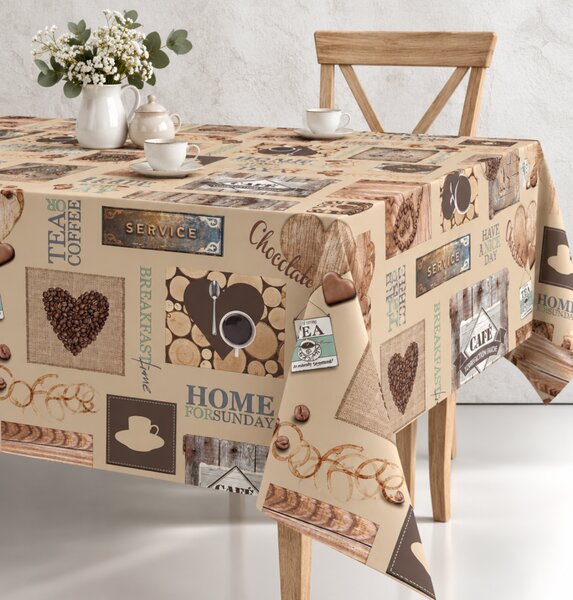 Obrus ​​PVC Mirella 171A - Srdiečka - Role 140cm x 20m