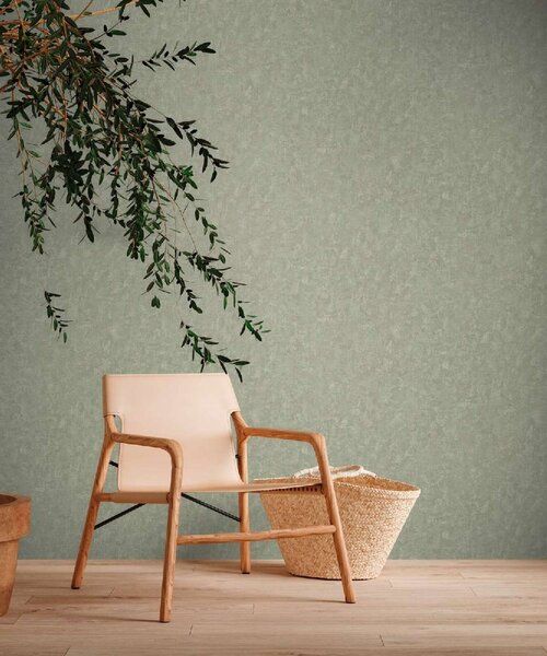 A.S. Création | Vliesová tapeta na stenu Natural Living 38639-2 | 0,53 x 10,05 m | zelená, béžová, krémová