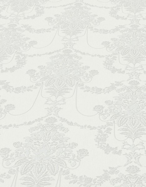 DIMEX | Vliesová tapeta na stenu WPE-901666 | 0,53 x 10,05 m | krémová, metalická, strieborná