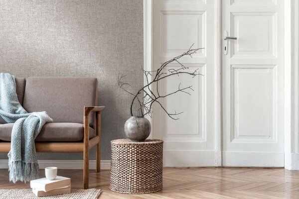 A.S. Création | Vliesová tapeta na stenu Smart Surfaces 39564-4 | 0,53 x 10,05 m | šedá