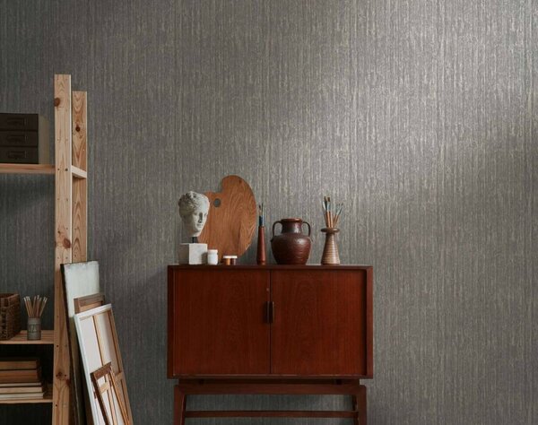 A.S. Création | Vliesová tapeta na stenu Smart Surfaces 39561-5 | 0,53 x 10,05 m | šedá, béžová, hnedá