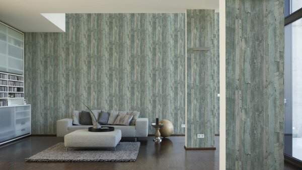 A.S. Création | Vliesová tapeta na stenu Decoworld 95405-5 | 0,53 x 10,05 m | zelená, béžová