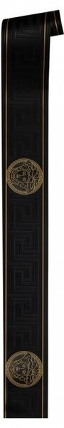 A.S. Création | Vliesová bordúra na stenu Versace 93522-4 | 13,3 cm x 5 m | zlatá, čierna